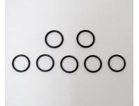 Image of Water pipe O rings - Set of 7
